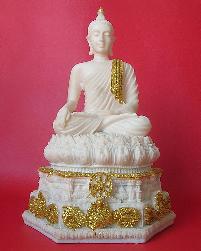 พระพุทธรูปบูชา ปางมารวิชัย เนื้อเรซิ่น หน้าตัก 5 นิ้ว