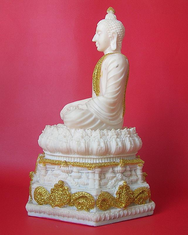 พระพุทธรูปบูชา ปางมารวิชัย เนื้อเรซิ่น หน้าตัก 5 นิ้ว