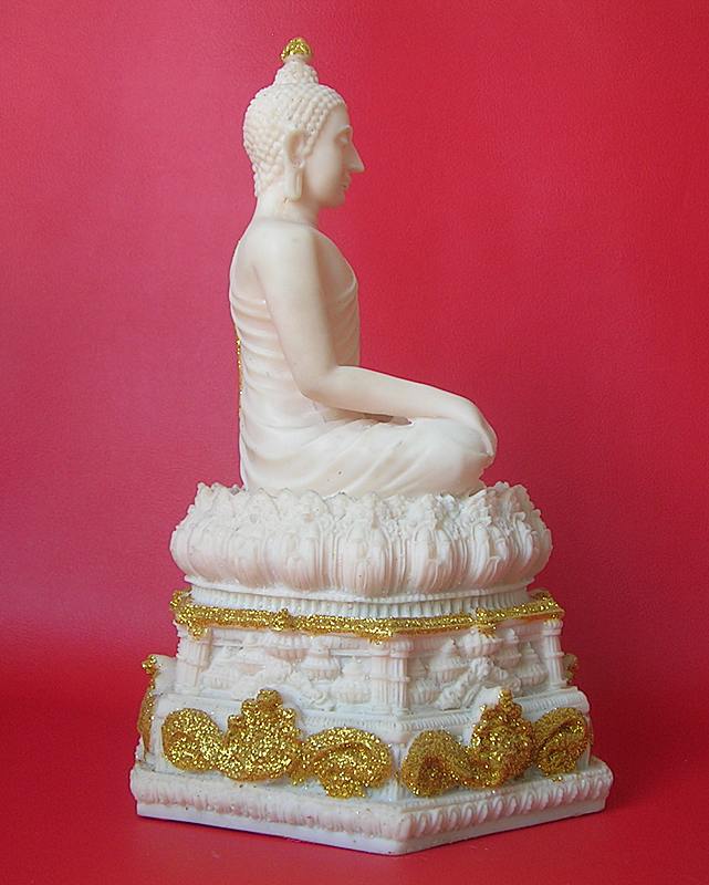 พระพุทธรูปบูชา ปางมารวิชัย เนื้อเรซิ่น หน้าตัก 5 นิ้ว