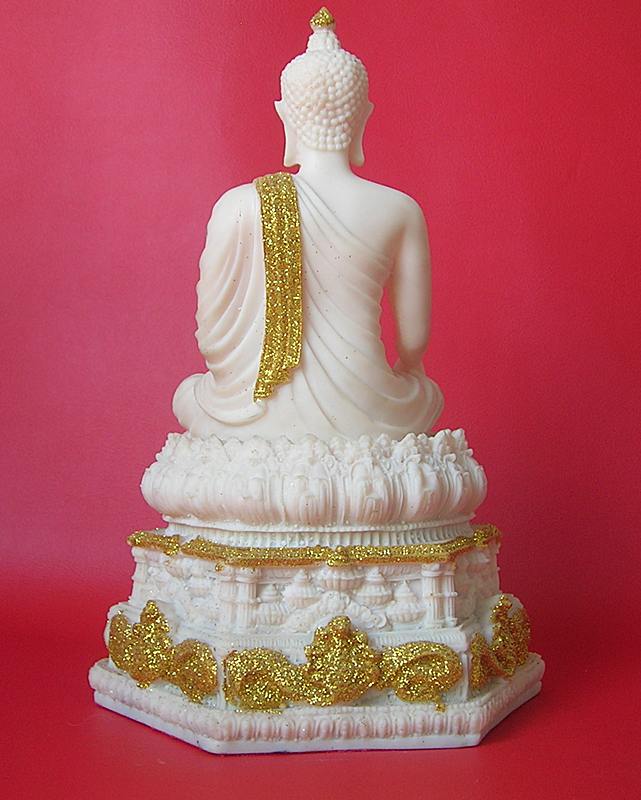 พระพุทธรูปบูชา ปางมารวิชัย เนื้อเรซิ่น หน้าตัก 5 นิ้ว