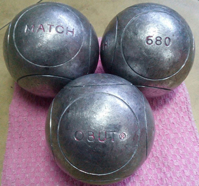 ลูกเปตองยี่ห้อ OBUT MATCH 1 ชุด (เหล็ก ไดร์/นน. 73/680)