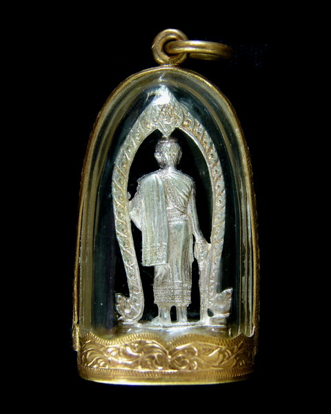 รูปหล่อลอยองค์ย่าโม เนื้อเงิน