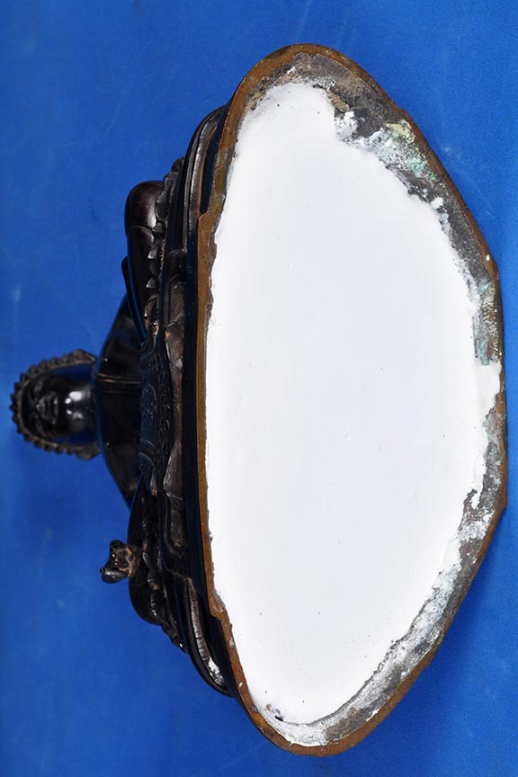 พระบูชากฐินต้น ภปร. หน้าตัก5 นิ้ว วัดเทวสังฆาราม(วัดเหนือ)จ.กาญจนบุรี ปี 2506