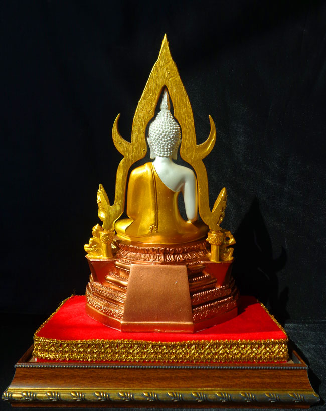 พระบูชาพระพุทธชินราช 5นิ้ว เนื้อเรซิ่น สี3กษัตริย์ พิมพ์ชัดละเอียด พุทธศิลป์สวยงาม