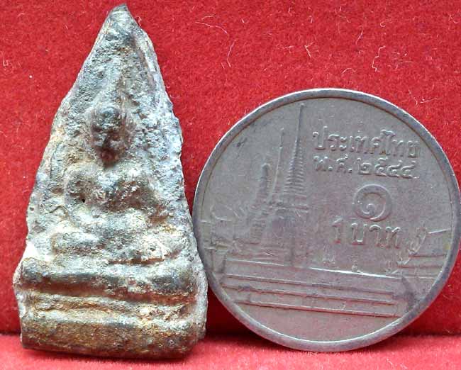 *พระร่วงนั่งข้างเม็ด ชินเงิน กรุเขาพนมเพลิง สุโขทัย*