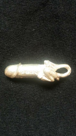 ปลัดขิกสะท้านเวหา ลพ.ยิด วัดหนองจอก เนื้อเงิน ปี37 พร้อมซองเดิม