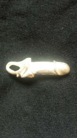 ปลัดขิกสะท้านเวหา ลพ.ยิด วัดหนองจอก เนื้อเงิน ปี37 พร้อมซองเดิม