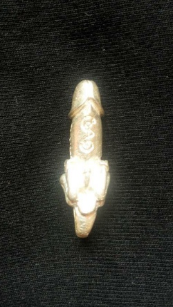 ปลัดขิกสะท้านเวหา ลพ.ยิด วัดหนองจอก เนื้อเงิน ปี37 พร้อมซองเดิม