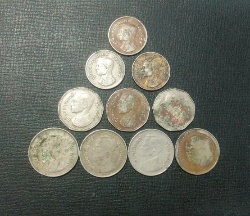 เหรียญ5เก้าเหลี่ยม/เหรียญ5หลังครุฑ/เหรียญบาทหลังครุฑ