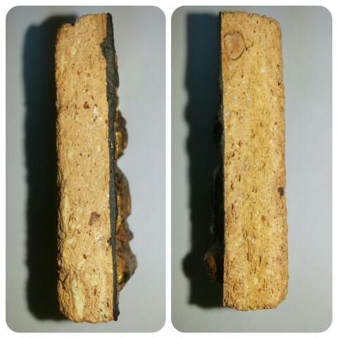 พระเจ้าสิบชาติ กรุวัดกระชาย อยุธยา ปางสมาธิ พิมพ์ใหญ่ ตัดเดี่ยว  ขนาด 2 นิ้ว × 1.5 นิ้ว