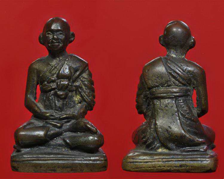 รูปหล่อ สมเด็จโต วัดระฆัง หลวงปู่นาคสร้าง 2495+ตลับเงิน