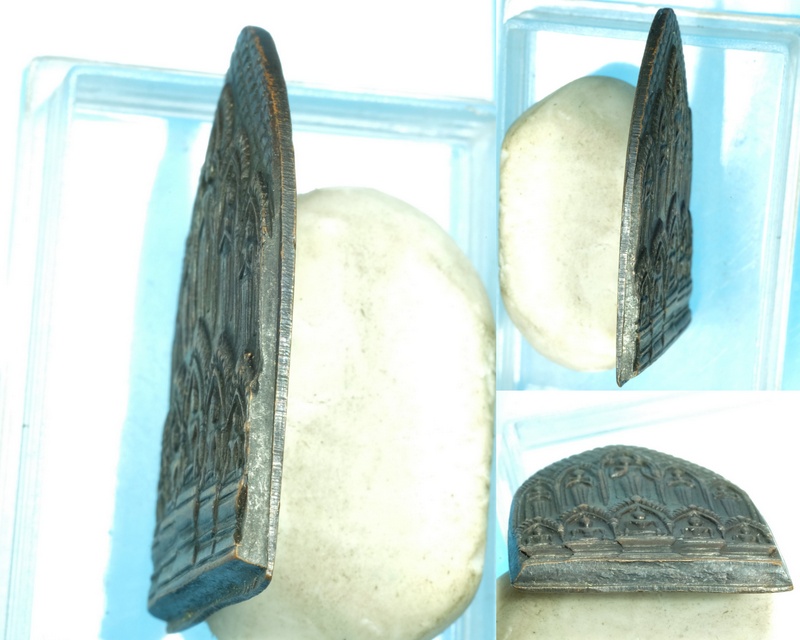 เหรียญปั๊มพระสิบทัศน์ หลวงพ่อเงิน วัดดอนยายหอม ปี2512 พิมพ์กลาง/ศอกขาด/นิยม/วพ01