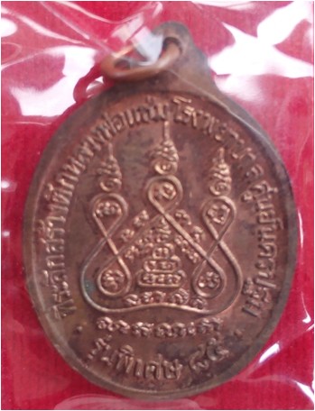 เหรียญหลวงพ่อแช่ม วัดดอนยายหอม รุ่นหลังคาระเบิด เนื้อนวโลหะ ปี 2535 