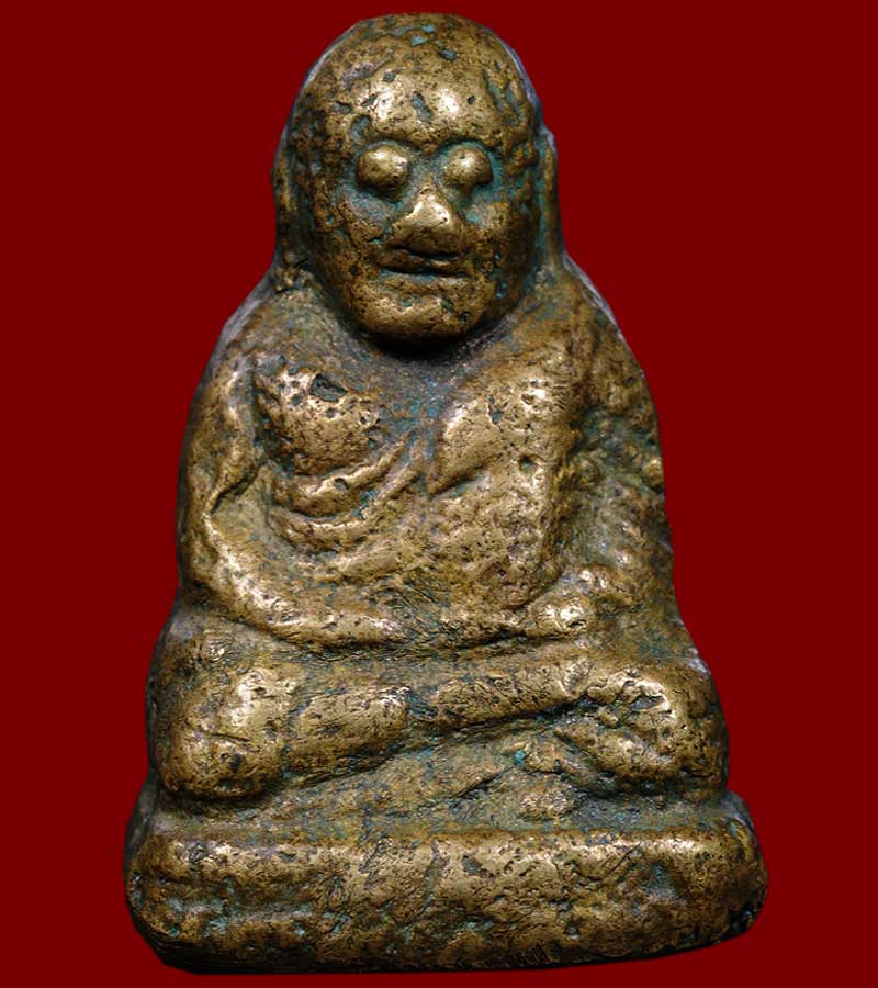 หลวงพ่อเงิน พิมพ์ขี้ตา วัดบางคลาน ออกวัดทุ่งน้อย ยุคต้น  หลวงพ่อนงค์ จังหวัดพิจิตร 