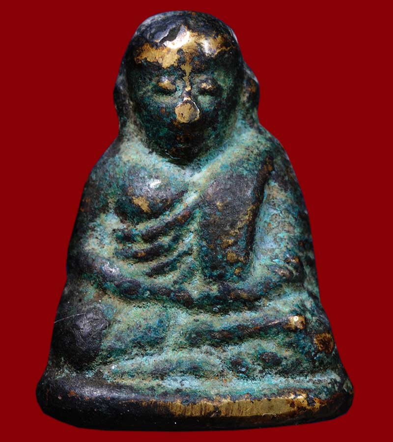 หลวงพ่อเงิน วัดบางคลาน จังหวัดพิจิตร รุ่นปืนแตก พิมพ์ไตรมาส ปี ๒๕๒๘  (๓)