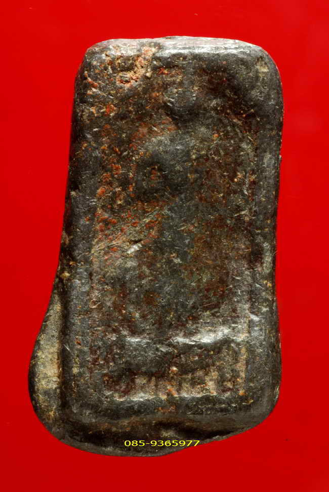 พระยืนประทานพร กรุวัดสุวรรณ อ่างทอง เนื้อตะกั่วสนิมแดง 