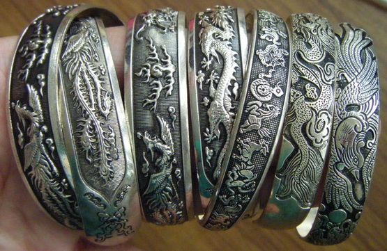 กำไลเงินหยวนจีน 7 วง คละแบบ