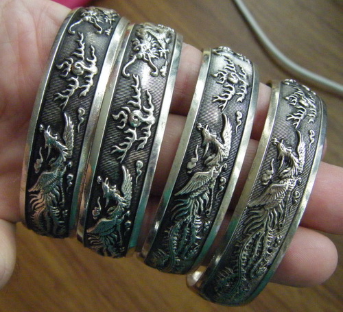 กำไลเงินหยวนจีน 7 วง คละแบบ