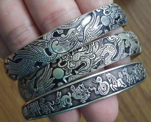 กำไลเงินหยวนจีน 7 วง คละแบบ