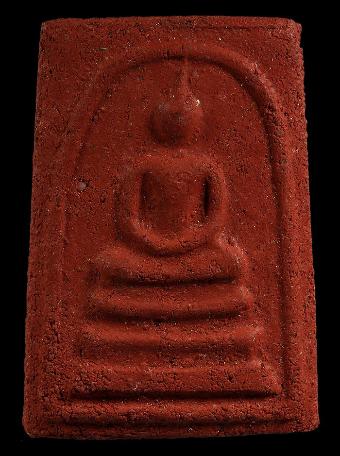 พระผงญาณวิลาส พิมพ์สมเด็จ หลวงพ่อแดง วัดเขาบันไดอิฐ เนื้อสีแดง (นิยมมาก) สภาพสวยมากครับ