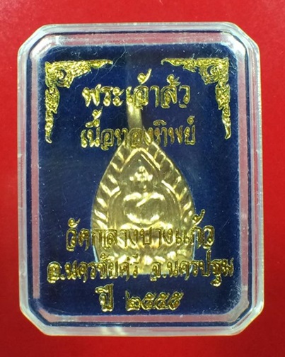 เหรียญเจ้าสัวเล็กวัดกลางบางแก้ว รุ่นสาม เนื้อทองทิพย์