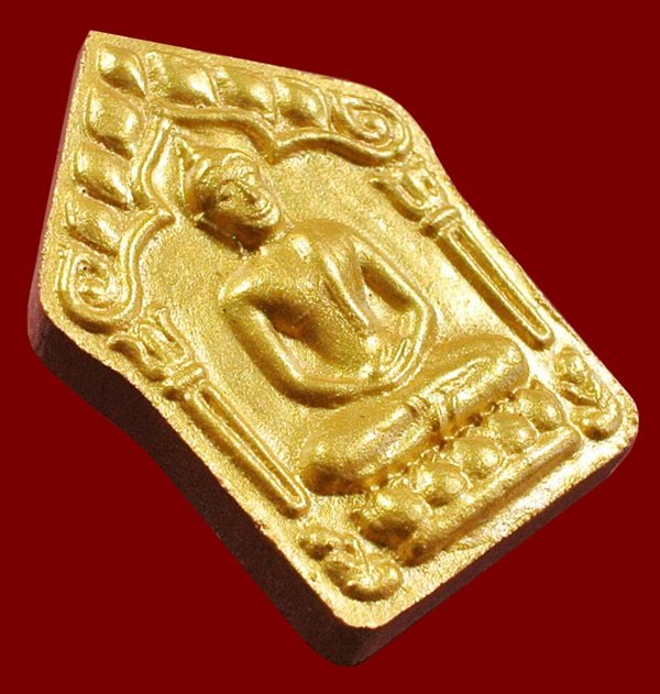 ขุนแผนผงพรายกุมาร หลวงพ่อคูณ พิมพ์ใหญ่หน้าทอง หลังตะกรุดเงินคู่ ผสมมวลสาร ผงพรายกุมาร หลวงปู่ทิม 