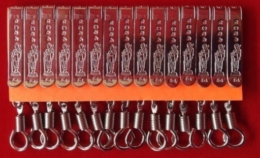 130 บาท@@แหนบ สแตนเลส 100 % จัดชุด 3 ลาย สวย ๆ 15 อัน @@@ของใหม่@@@@