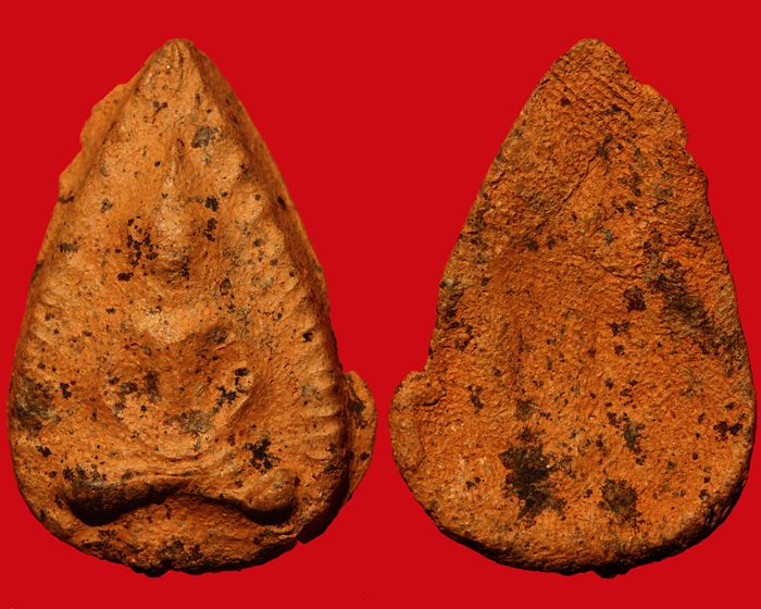 พระกลีบบัว กรุวัดลิงขบ (วัดบวรมงคล) กทม. เนื้อจัดรารักเต็มองค์สวย ดูง่าย