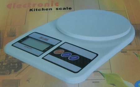 เครื่องชั่ง 7 kg 1 ตำแหน่ง ใช้ชั่งอัตราส่วนทำขนม หรือชั่งน้ำหนักสินค้านำส่ง
