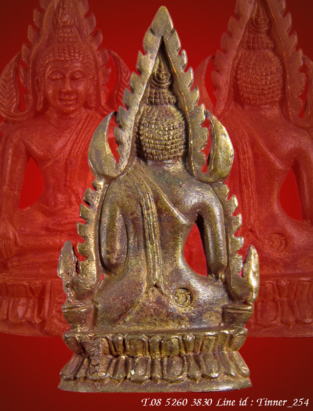 พระพุทธชินราชฐานผ้าทิพย์ อุดผงกะลาตาเดียว หลวงพ่อมี วัดมารวิชัย ปี2538