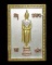 เหรียญแสตมป์พระแม่เศรษฐี รุ่น มหาเศรษฐี บารมีคุ้มเกล้า ขนาด 3.2 ซ.ม. เนื้อสามกษัตริย์ กล่องเดิม