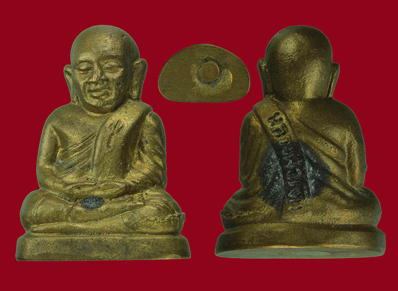 หลวงพ่อเงิน วัดบางคลาน จอบเล็ก จอบใหญ่ รูปหล่อ รุ่นหลวงพ่อเปรื่องอุปถัมภ์ ปี2532 กล่องเดิม