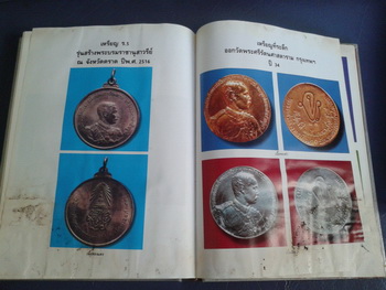 หนังสือรวมเหรียญ ร.5 เล่มหนา 414หน้า พิมสีทุกหน้า