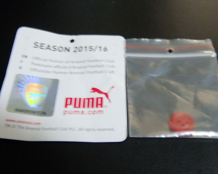 เสื้อฟุตบอลอาร์เซอร์นอล PUMA Arsenal Home Jersey 15/16﻿ ชุดเหย้า ของแท้﻿..