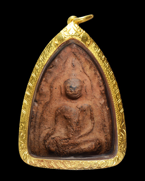 พระขุนแผนพลายคู่ตัดเดี่ยว กรุบ้านกร่าง จ.สุพรรณบุรี พิมพ์หน้ากลม เนื้อดิน+เลี่ยมทอง+บัตรรับรองครับ