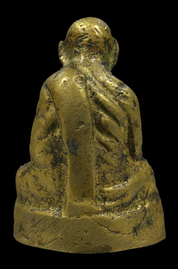 หล่อโบราณพ่อท่านคล้าย พิมพ์หลังคู้หนังสือเลยฐาน ล่ำๆ น้ำทองเพียบ