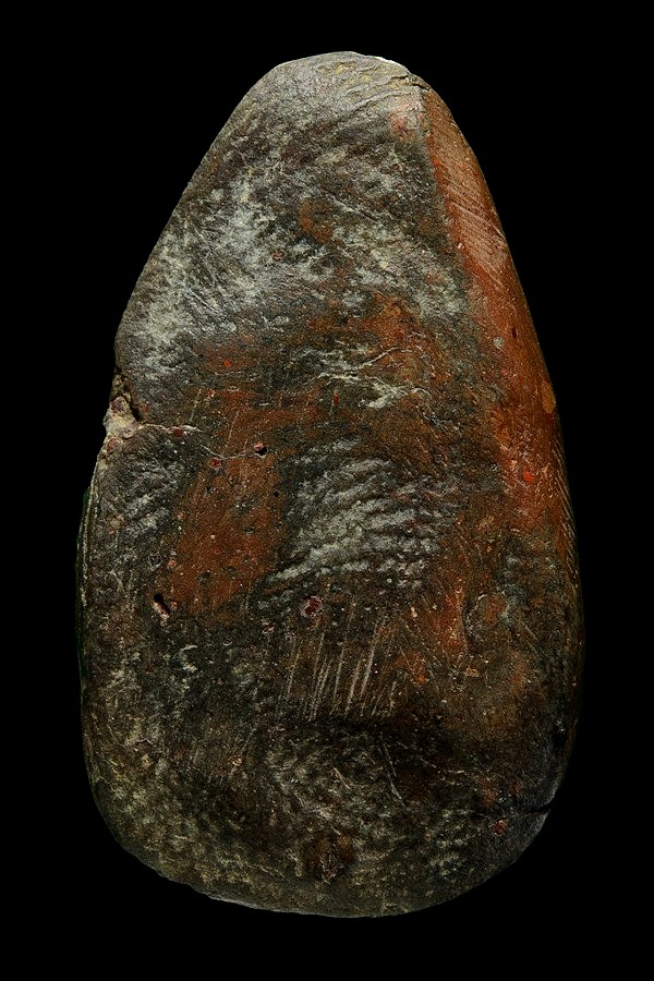 พระเม็ดน้อยหน่า กรุพญาดำ สุโขทัย เคาะเดียวแดงครับ