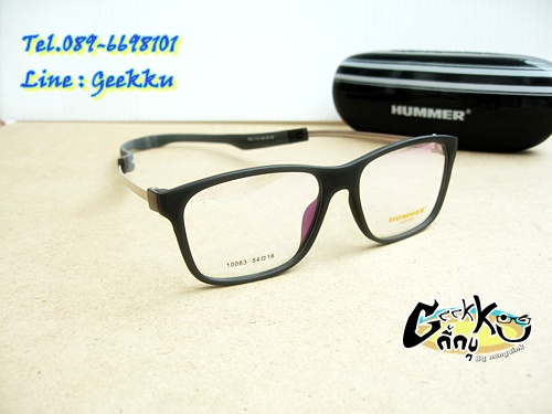 แว่นตา SPORT HUMMER (H-05)  กรอบสีดำ เหมาะสม: สำหรับนักกีฬา หรือ นำไปตัดสายอ่านหนังสือคล้องติดตัวได้