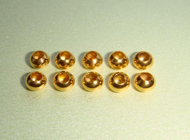 เม็ดทองกลม 90 % ขนาด 4 mm จำนวน 10 เม็ด