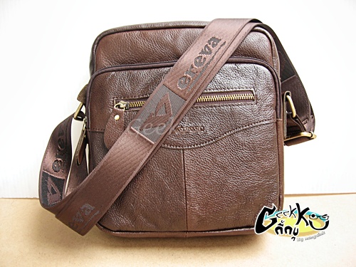 กระเป๋าสะพายหนังแท้ (TT-06) รุ่นซิปหน้า