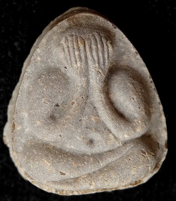 พระปิดตามหาเสน่ห์ หลังยันต์พุทโธ เนื้อเกสรเนื้อจัด