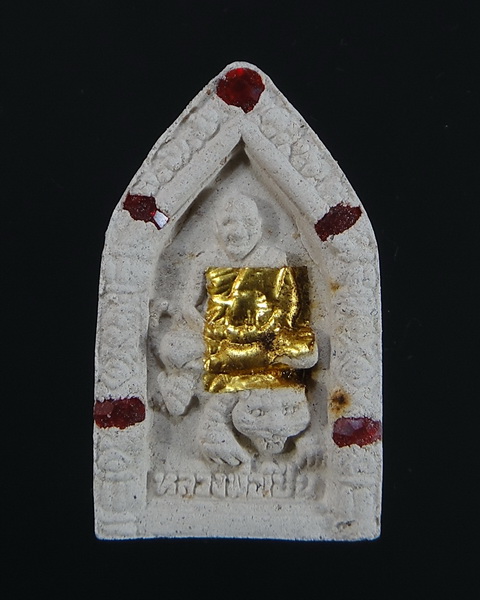 หลวงพ่อเปิ่น วัดบางพระ เสาร์ห้า ปี 2536 ฝังพลอย หน้ากากทองคำ