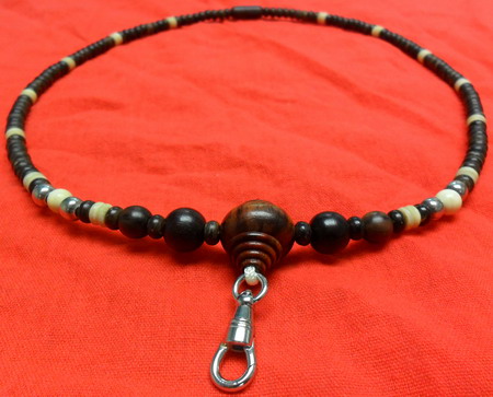 สร้อยกะลาตาเดียวแท้ๆหัวขุน+ตัวจบไม้พยุงสวยๆเท่ห์