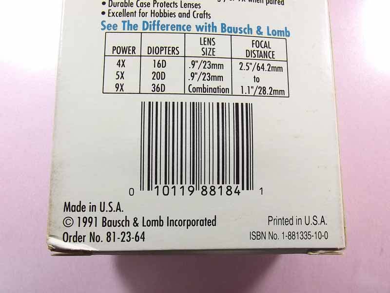 เคาะเดียวกล้องส่องพระ BAUSCH & LOMB 4X5X9X Sight Savers USA รุ่นเก่าหาซื้อยากพร้อมจัดส่งEMS 