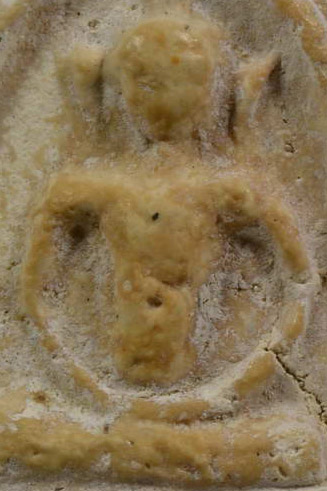 พระวัดเงินคลองเตย พิมพ์ซุ้มกอ ฐานเตี้ย เนื้อผง กรุงเทพ พร้อมใบประกาศรางวัลที่3