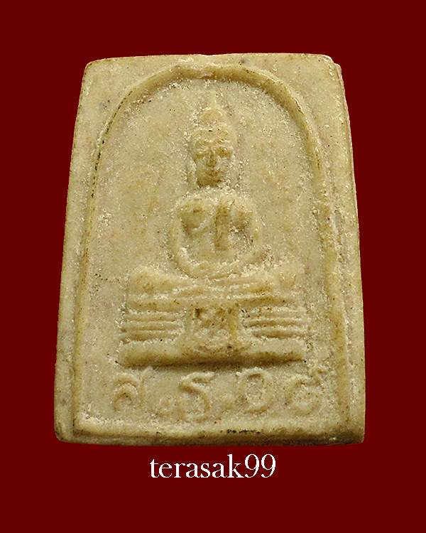 พระหลวงพ่อโสธร พิมพ์สี่เหลี่ยมเล็ก เนื้อผงน้ำมัน ปี2509 (องค์ที่1)