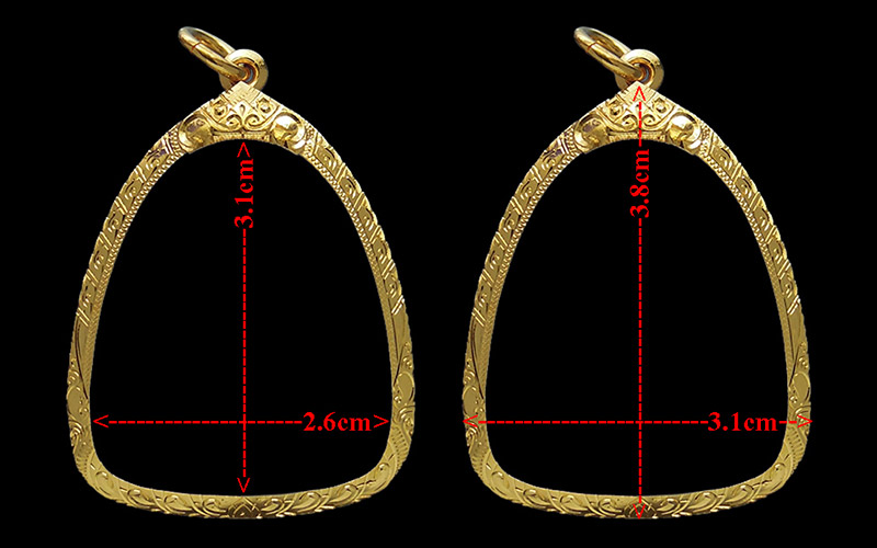 กรอบทอง ยกซุ้ม มือ1ใส่ พระปิดตาไตรมาส รวยทันใจ หลวงปู่หมุน วัดบ้านจาน จ.ศรีสะเกษ น้ำหนัก2.43กรัม