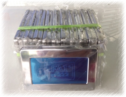  ตลับ สแตนเลส FAI No.222 == ขนาด 6*9.5*1 ซม ชุด 10 ตลับ