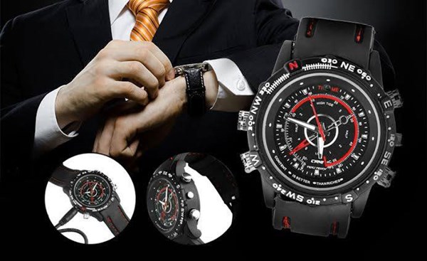 เคาะเดียว นาฬิกาข้อมือติดกล้องพร้อมถ่ายวิดีโอ (16GB