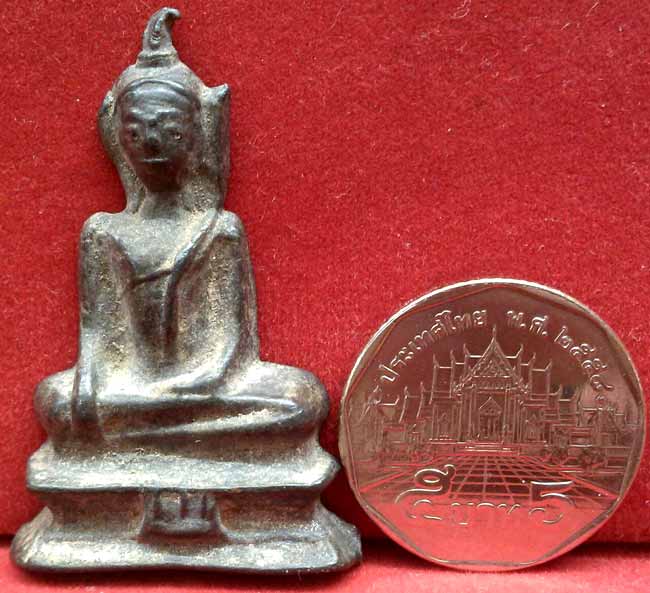 *พิมพ์อู่ทองนั่ง ฐานผ้าทิพย์ เนื้อชินตะกั่ว กรุวัดสิงห์ ปทุมธานี*